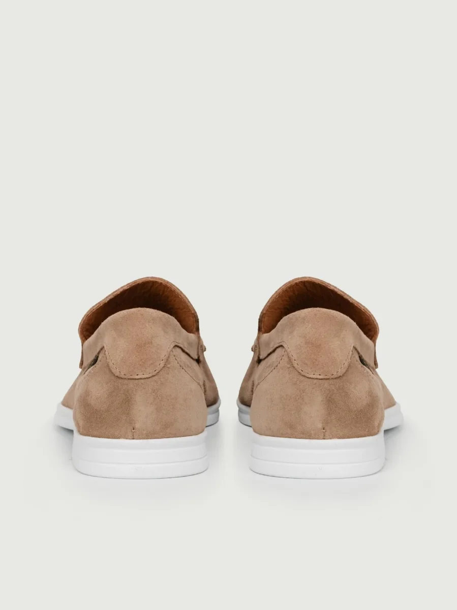 MOCASSINO IN CAMOSCIO BEIGE - immagine 4