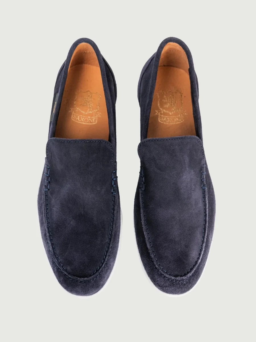 MOCASSINO IN CAMOSCIO BLU - immagine 5