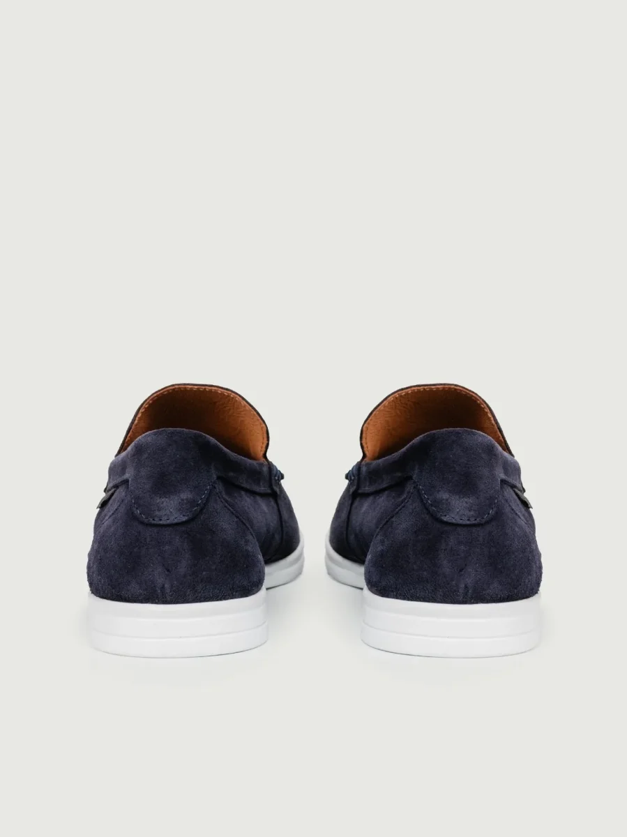 MOCASSINO IN CAMOSCIO BLU - immagine 4