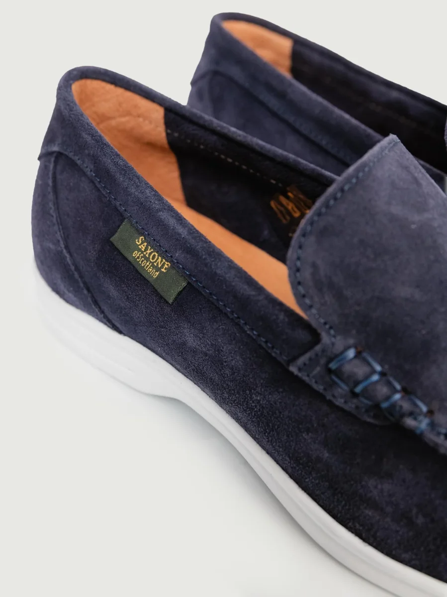 MOCASSINO IN CAMOSCIO BLU - immagine 6