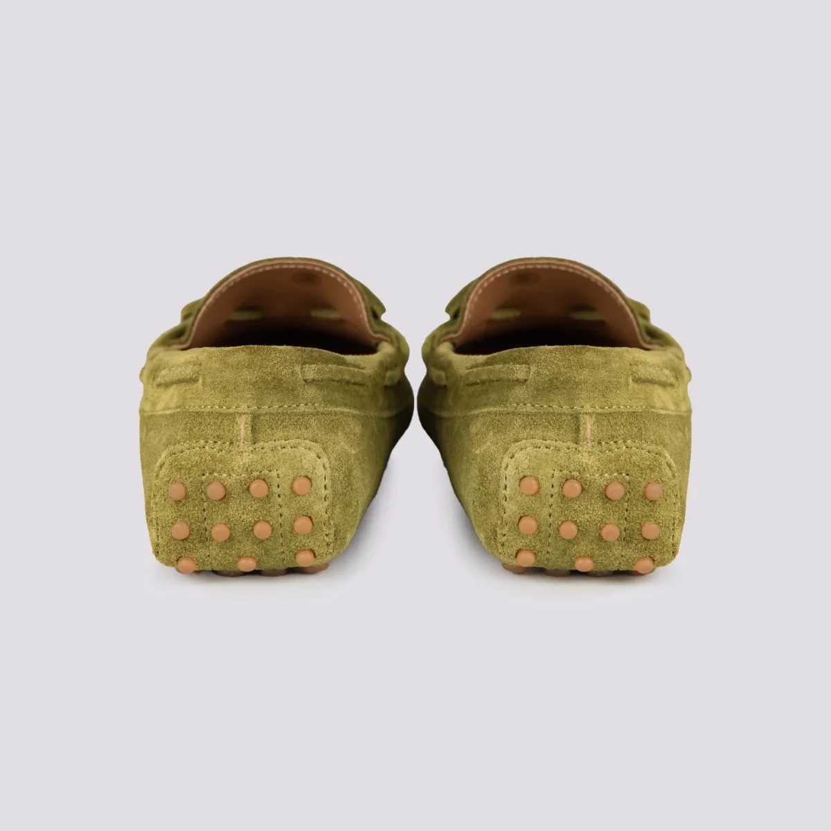 MOCASSINO IN CAMOSCIO PISTACCHIO CON GOMMINI - immagine 5