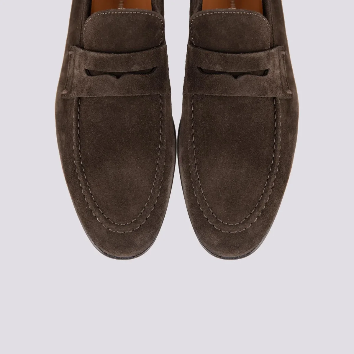 MOCASSINO IN CAMOSCIO TESTA DI MORO CON PENNY - immagine 4