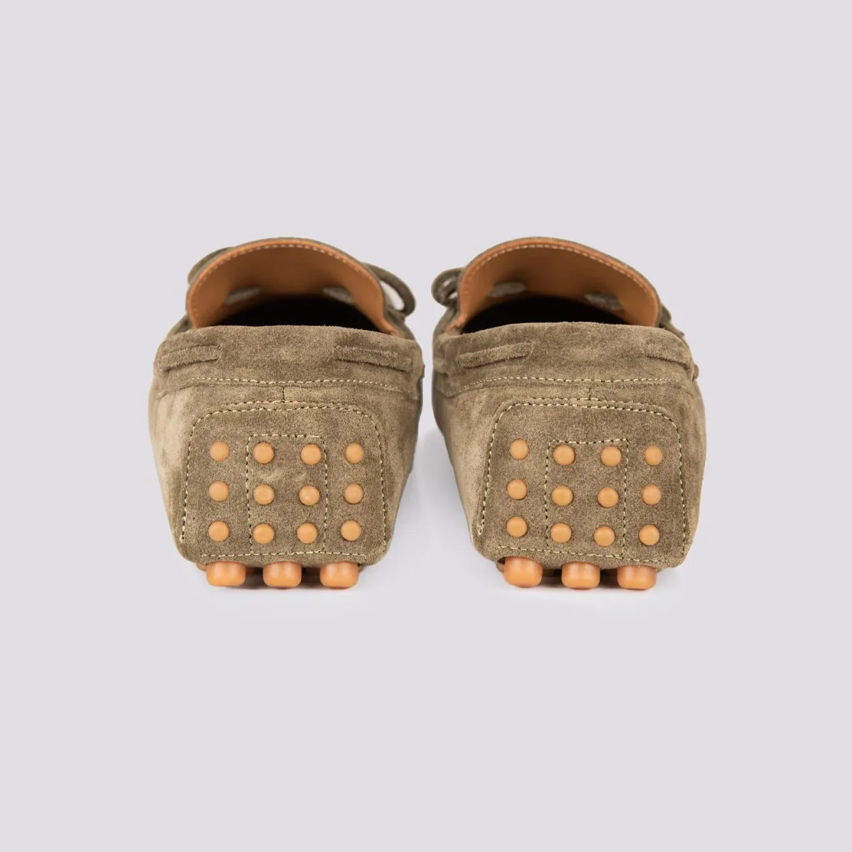 MOCASSINO IN CAMOSCIO VERDE CON GOMMINI - immagine 4