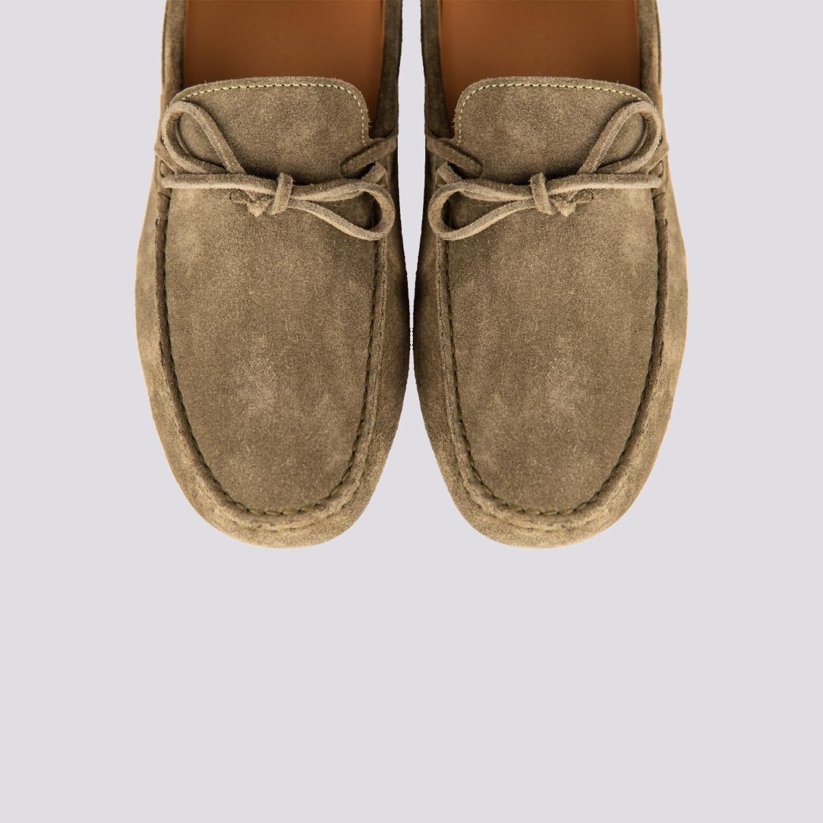 MOCASSINO IN CAMOSCIO VERDE CON GOMMINI - immagine 5