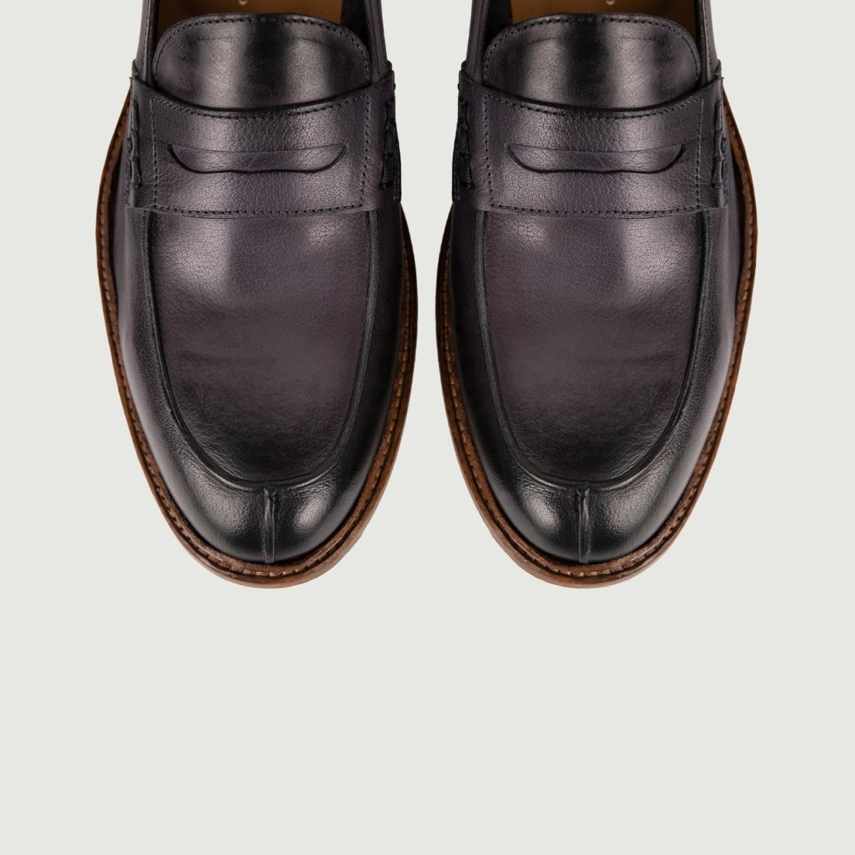 MOCASSINO PENNY IN PELLE BLU - immagine 6