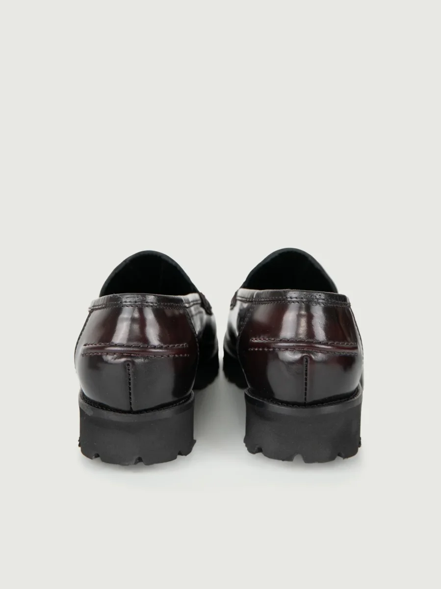 MOCASSINO PENNY IN PELLE BORDEAUX - immagine 4