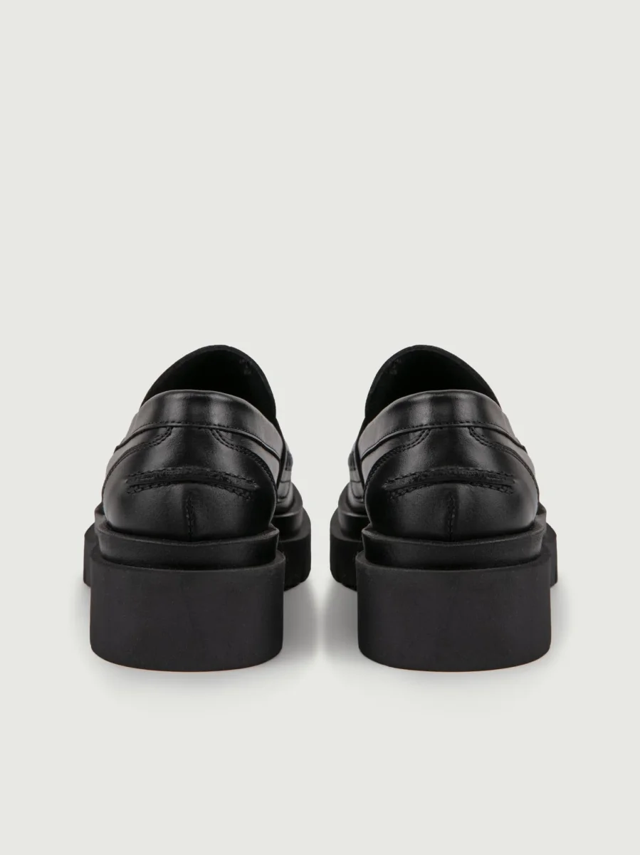 MOCASSINO PENNY IN PELLE NERA CON MAXI PARA - immagine 4