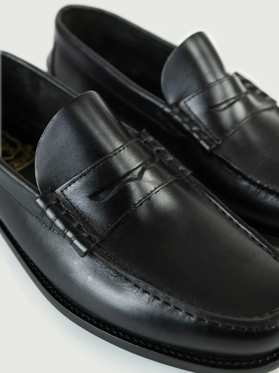 MOCASSINO PENNY IN PELLE NERA - immagine 6