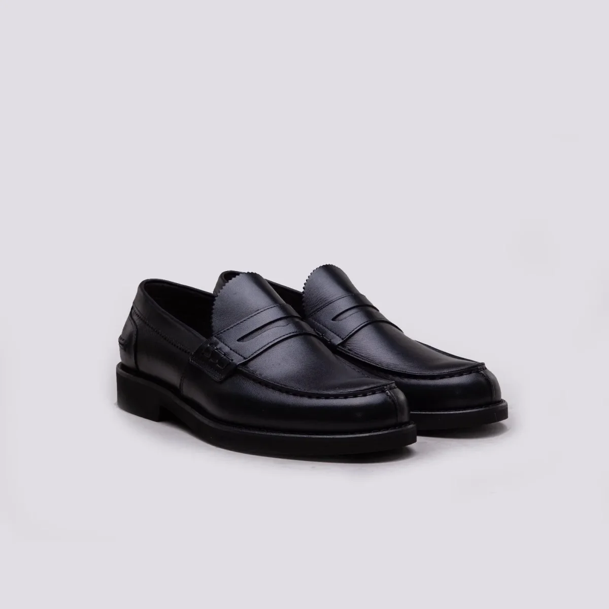 MOCASSINO PENNY LOAFER IN PELLE SPAZZOLATA - immagine 3