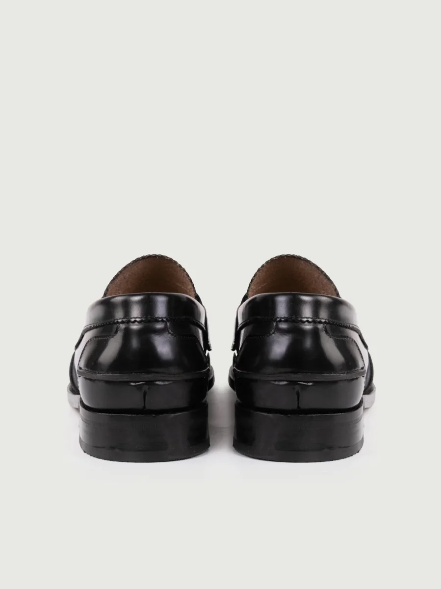 MOCASSINO PENNY in pelle spazzolata nera - immagine 3