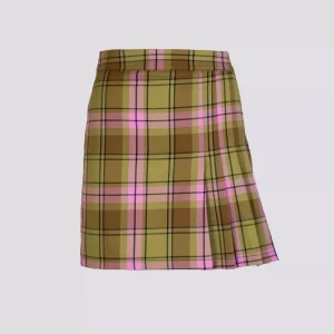 Minigonna mutlicolor in fantasia check