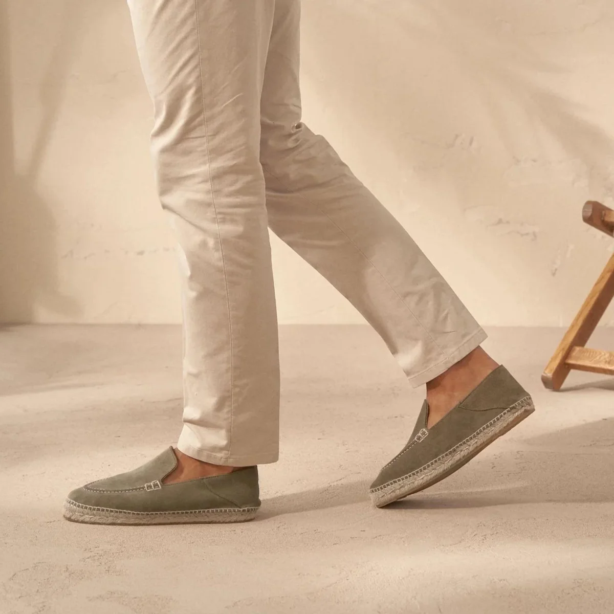 Mocassini con penny in camoscio verde - immagine 4