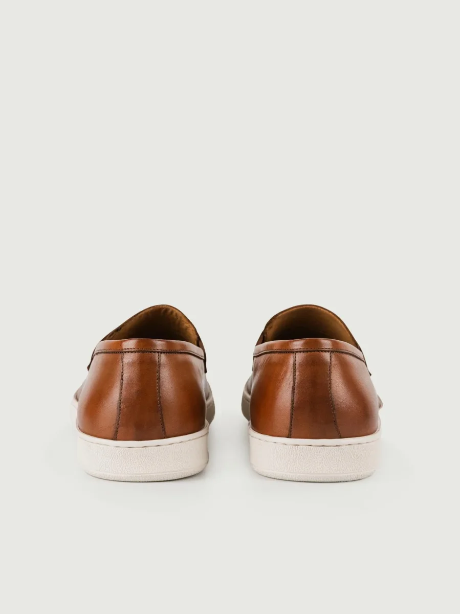 Mocassino in pelle cuoio - immagine 4