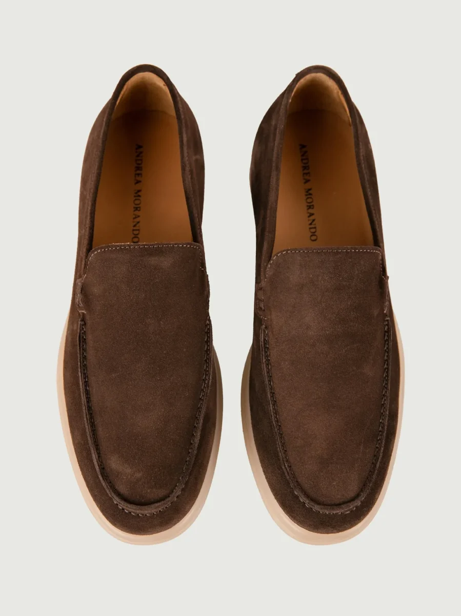 Mocassino scamosciato testa moro - immagine 5