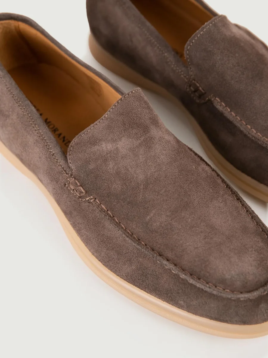 Mocassino scamosciato tortora - immagine 6