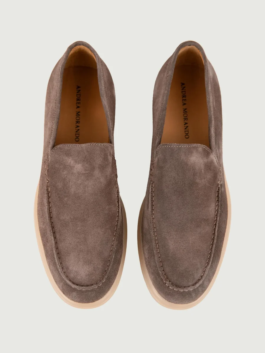 Mocassino scamosciato tortora - immagine 5