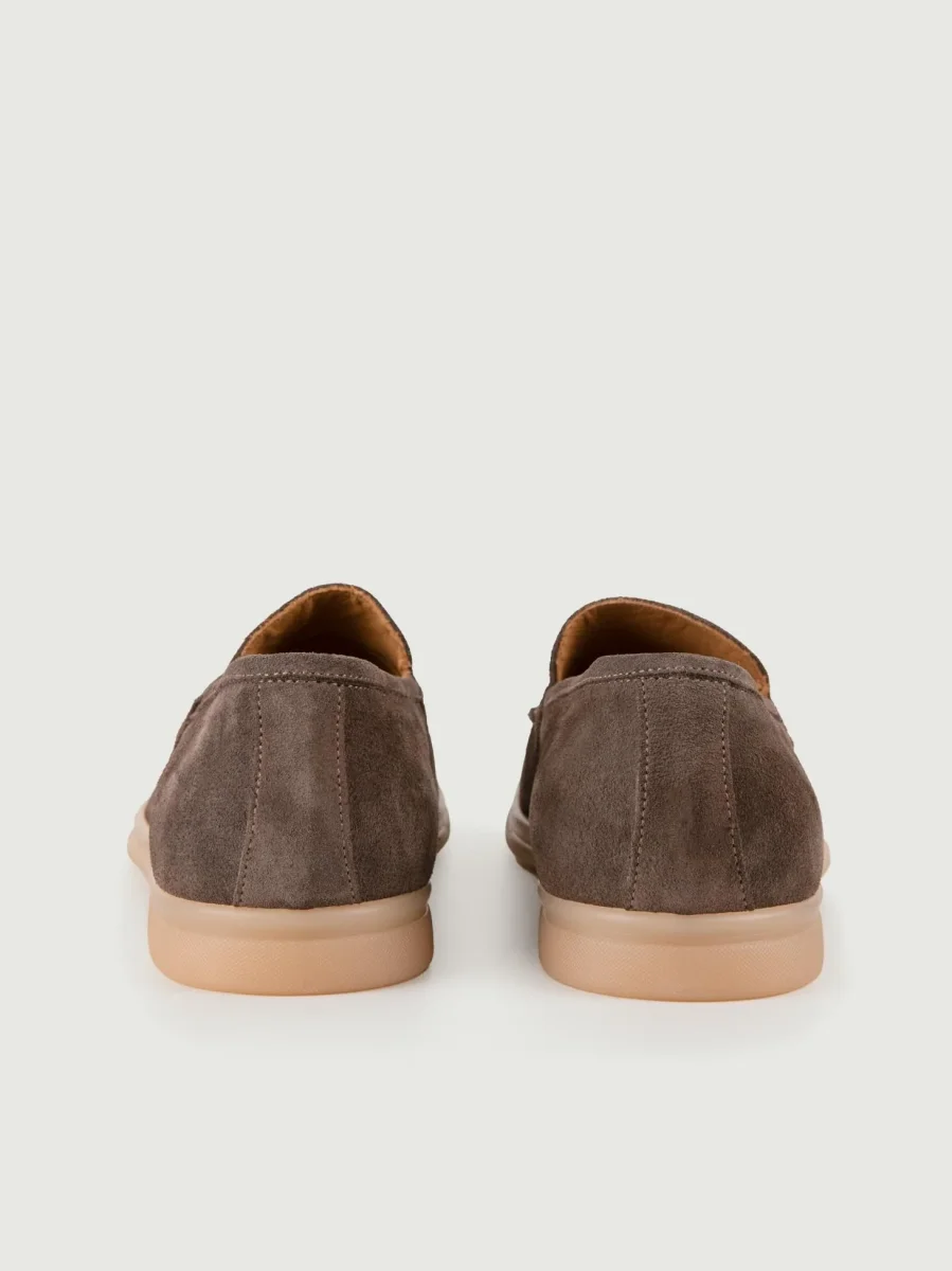 Mocassino scamosciato tortora - immagine 4