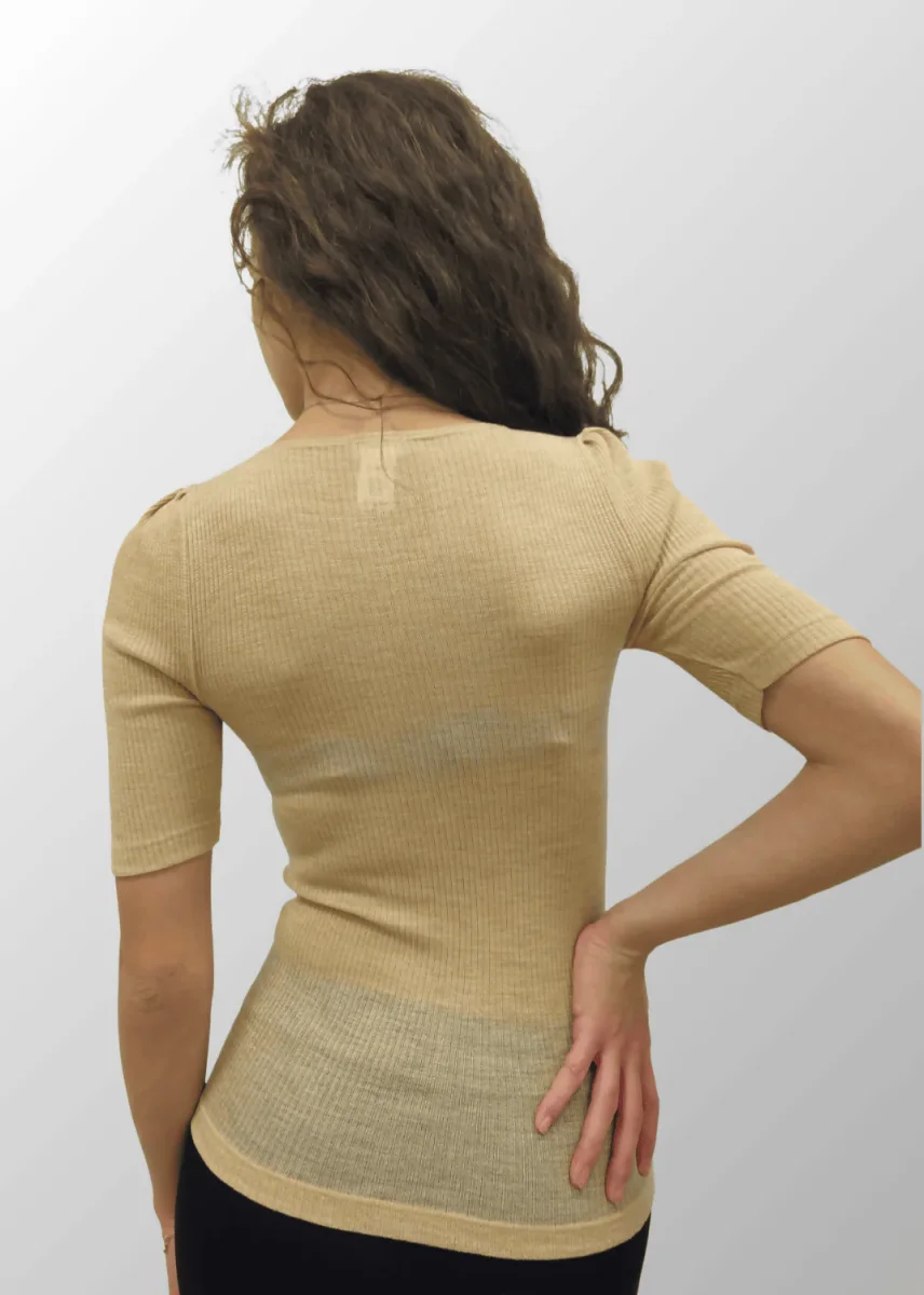 Maglia lamé maniche a 3/4 Giulia in Lana Seta - immagine 7