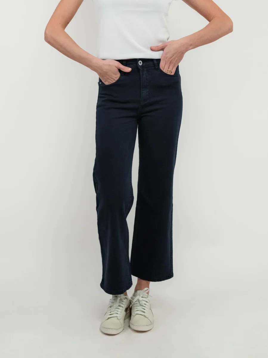 PANTALONE 5 TASCHE A PALAZZO BLU - immagine 3