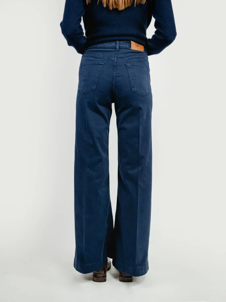 PANTALONE 5 TASCHE A PALAZZO BLU - immagine 5