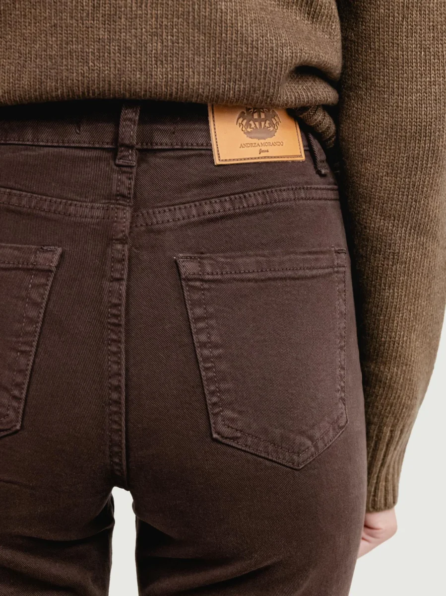 PANTALONE 5 TASCHE A PALAZZO TESTA MORO - immagine 6