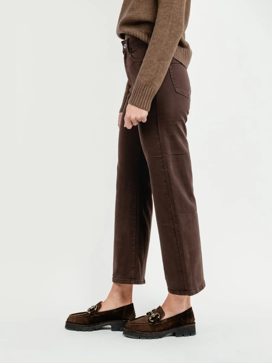 PANTALONE 5 TASCHE A PALAZZO TESTA MORO - immagine 3