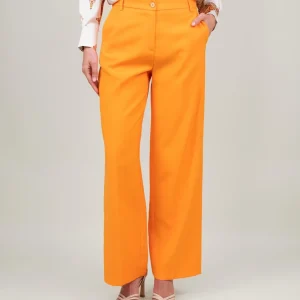 PANTALONE A PALAZZO ARANCIO