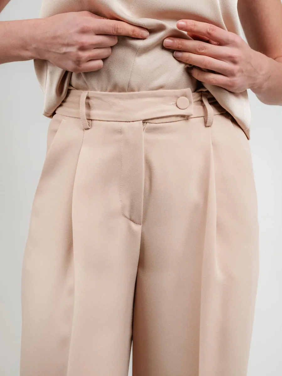 PANTALONE A PALAZZO BEIGE - immagine 6