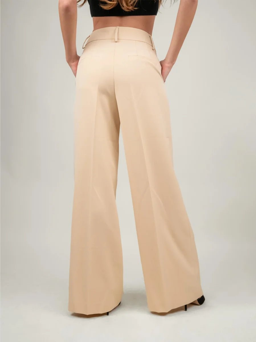 PANTALONE A PALAZZO BEIGE - immagine 4