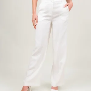 PANTALONE A PALAZZO BIANCO