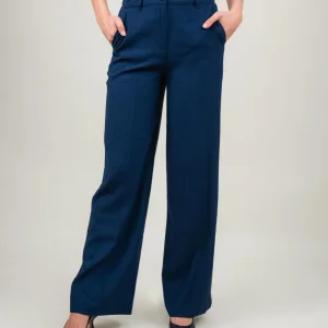 PANTALONE A PALAZZO COLOR BLU
