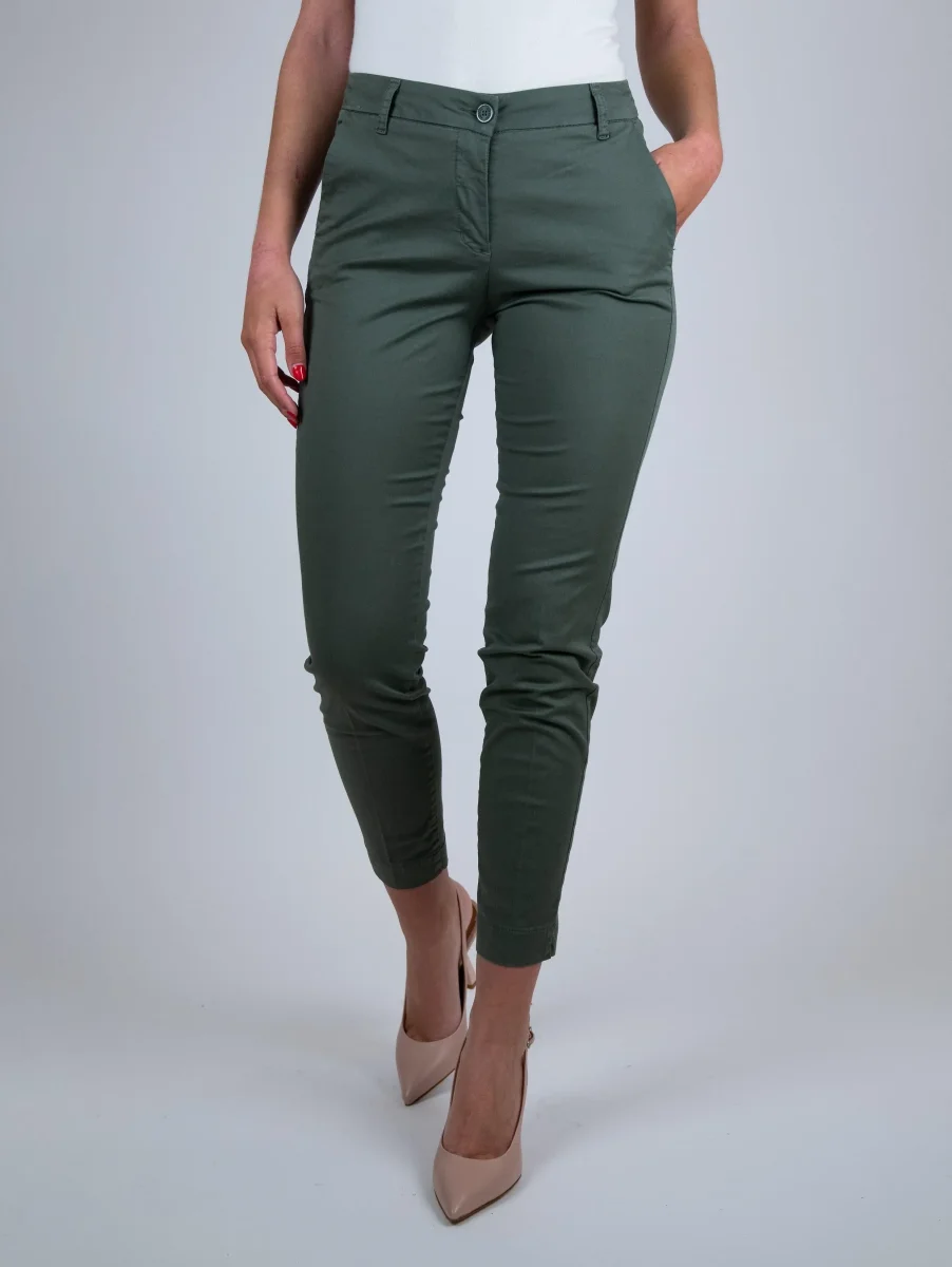 PANTALONE A SIGARETTA IN COTONE