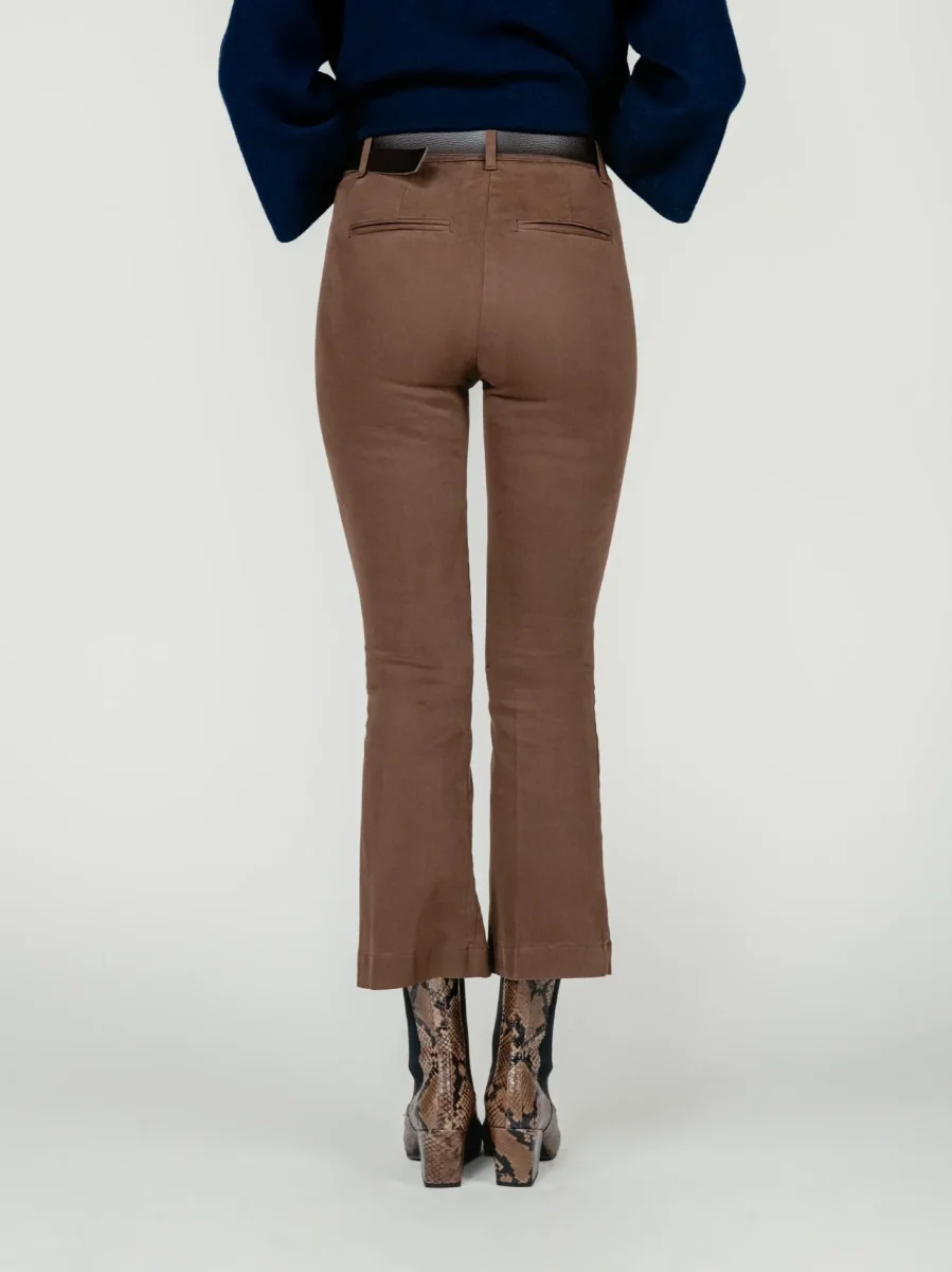 PANTALONE A TROMBETTA CACAO - immagine 4