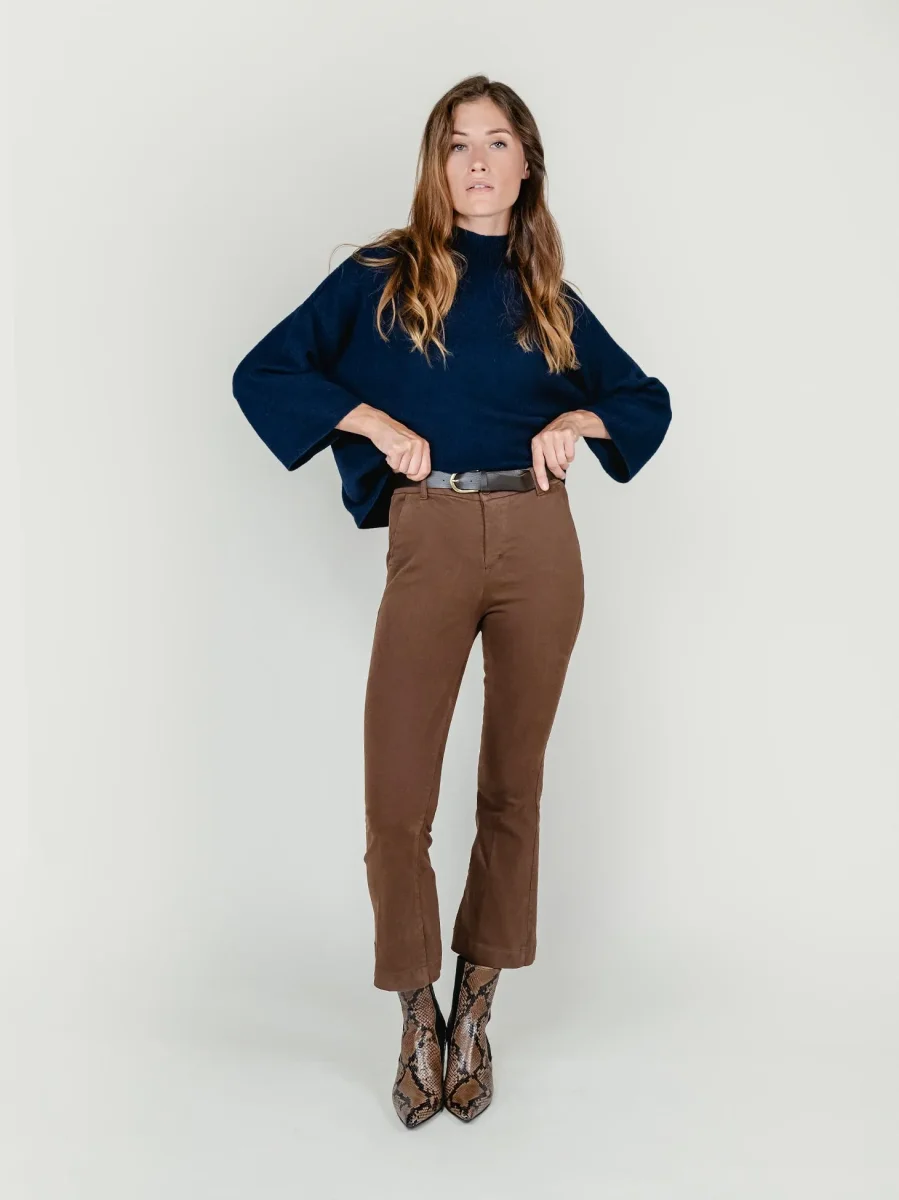 PANTALONE A TROMBETTA CACAO
