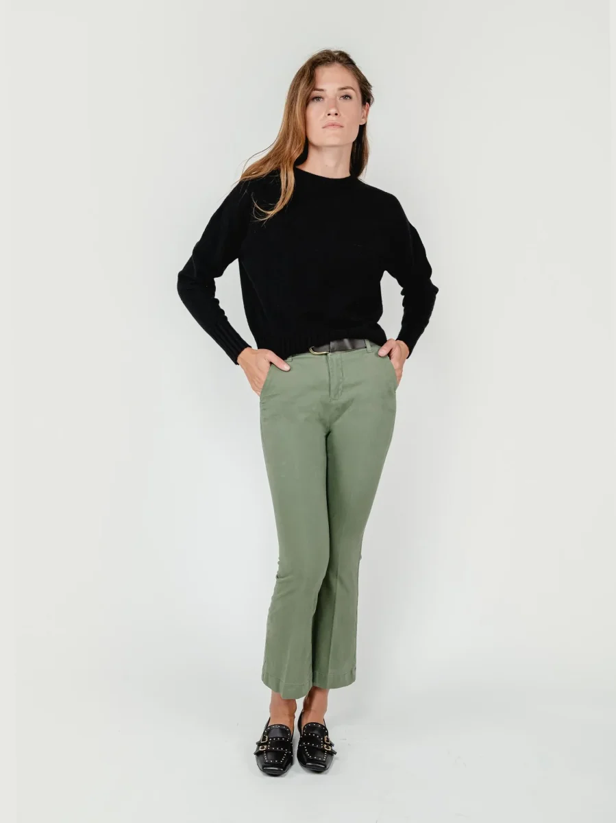 PANTALONE A TROMBETTA SALVIA