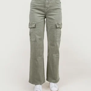PANTALONE CARGO VERDE SALVIA