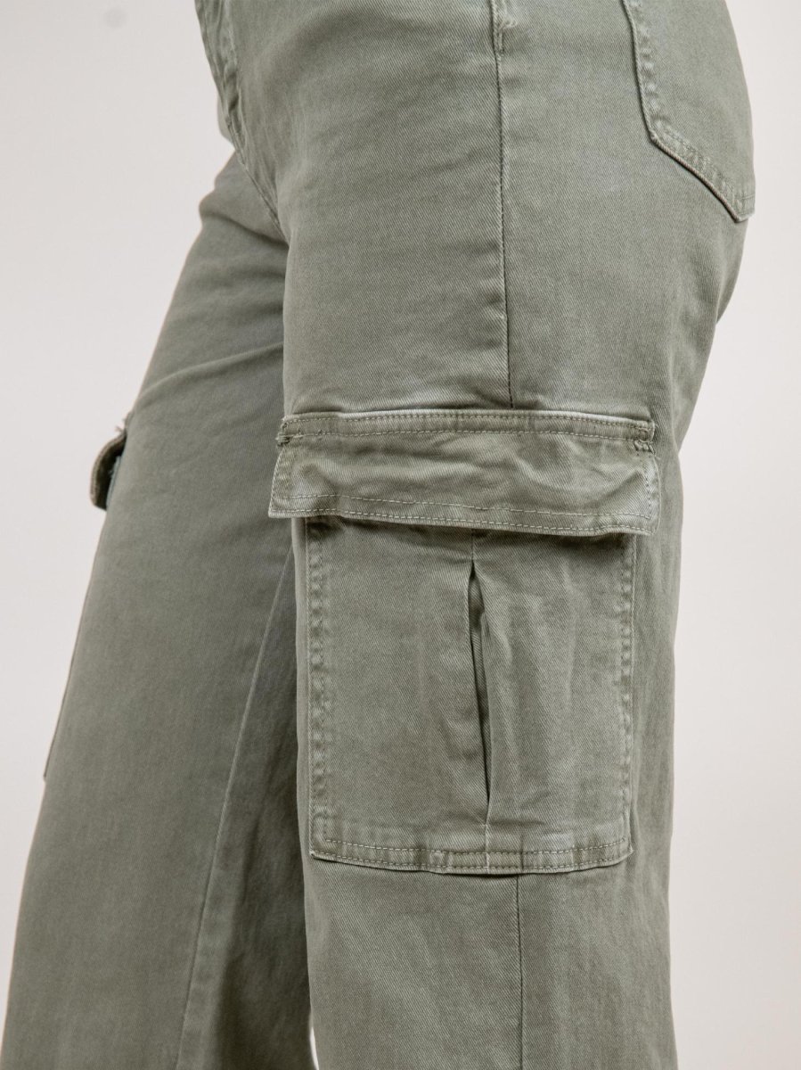 PANTALONE CARGO VERDE SALVIA - immagine 6