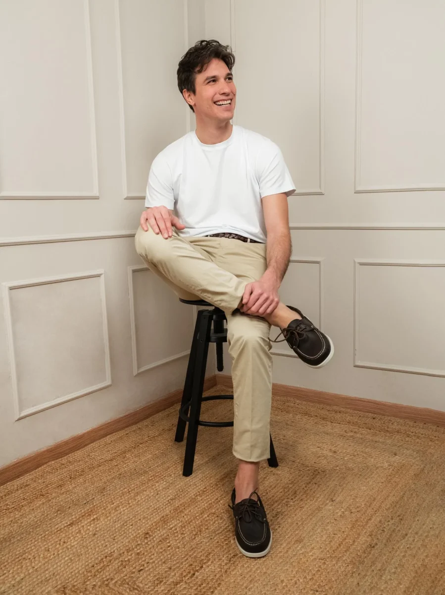 PANTALONE CHINOS IN COTONE BEIGE