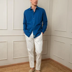 PANTALONE CHINOS IN COTONE BIANCO
