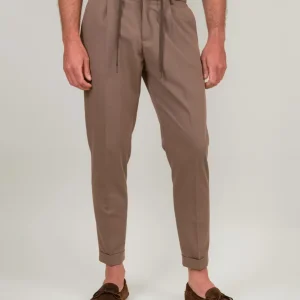 PANTALONE CON COULISSE COLOR CACAO