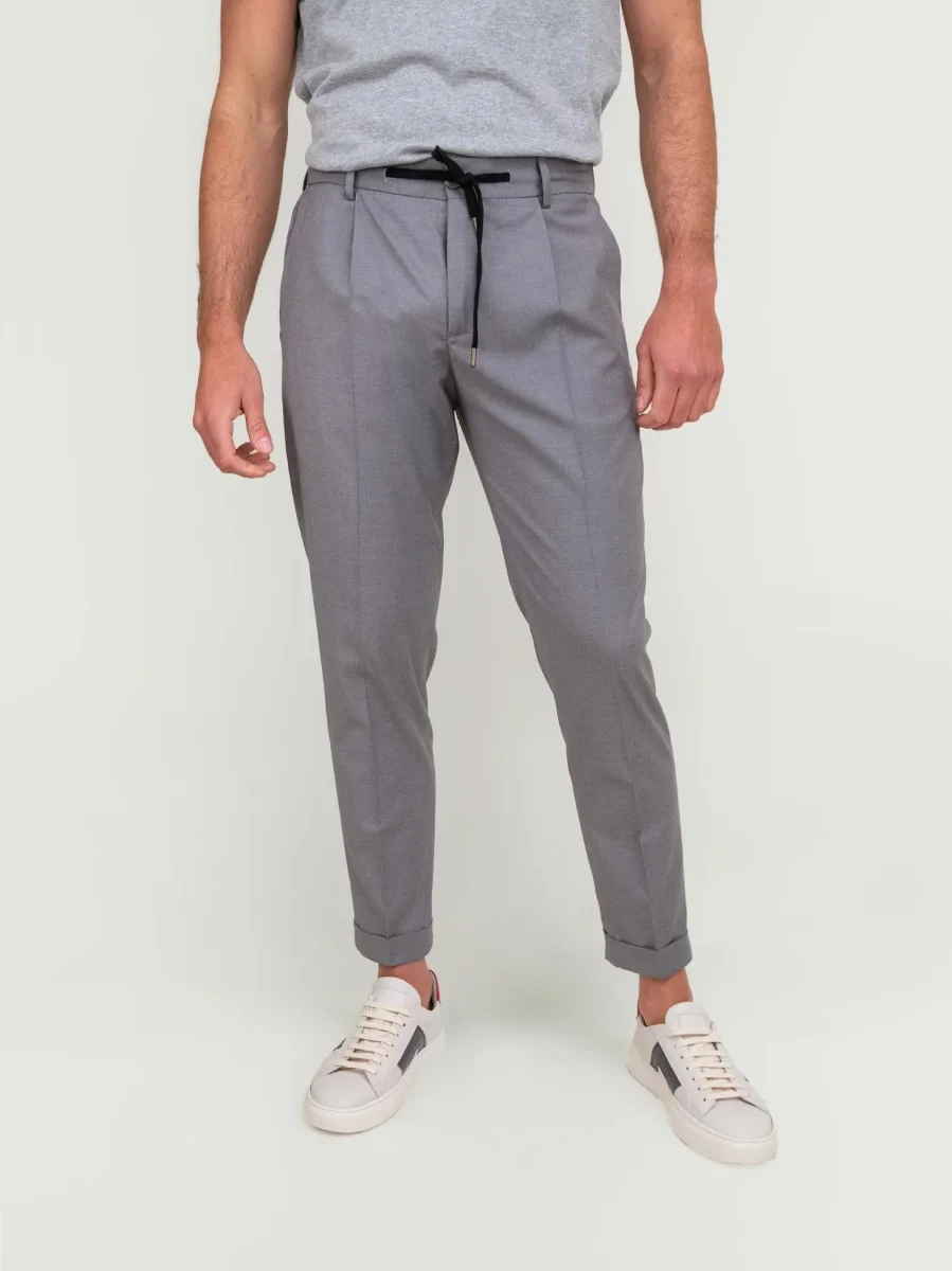 PANTALONE CON COULISSE GRIGIO