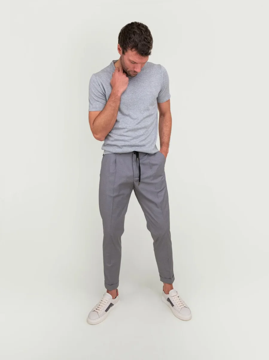 PANTALONE CON COULISSE GRIGIO - immagine 6