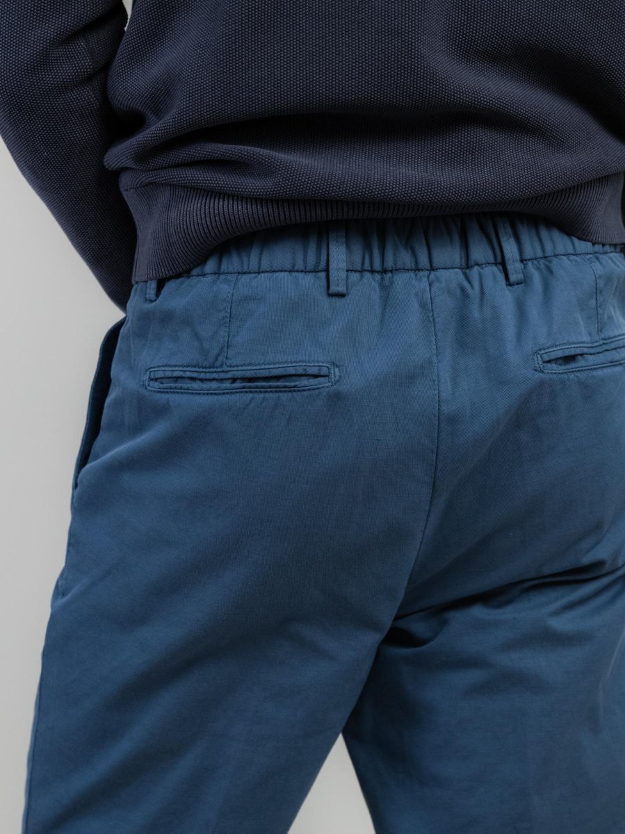 PANTALONE CON PENCES MISTO LINO AVIO - immagine 6