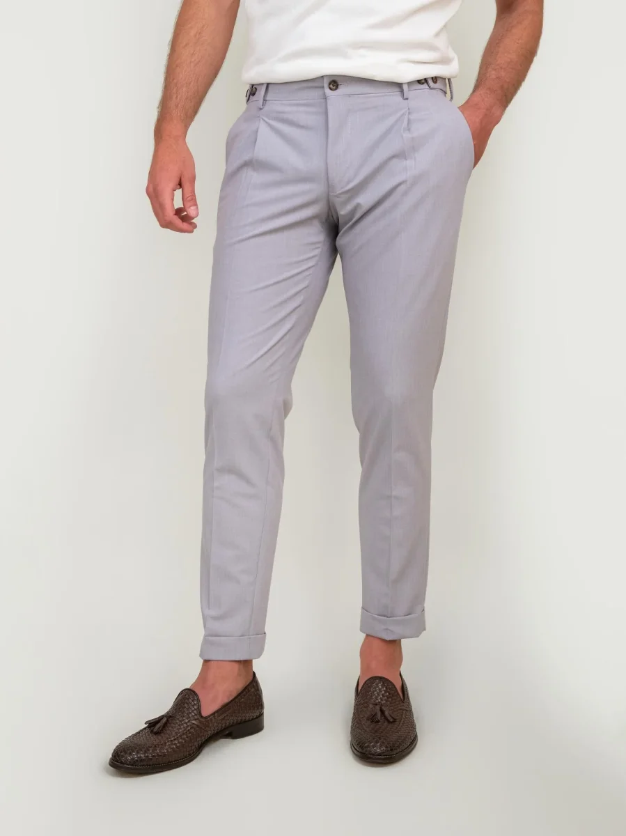 PANTALONE CON PINCES PERLA