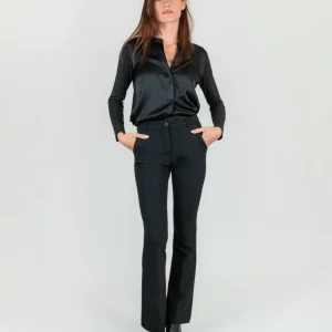 PANTALONE FLARE NERO