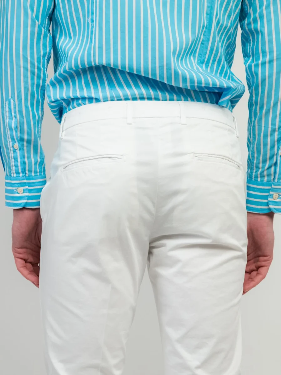 PANTALONE IN COTONE BIANCO - immagine 6