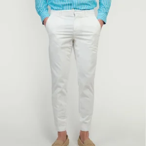 PANTALONE IN COTONE BIANCO