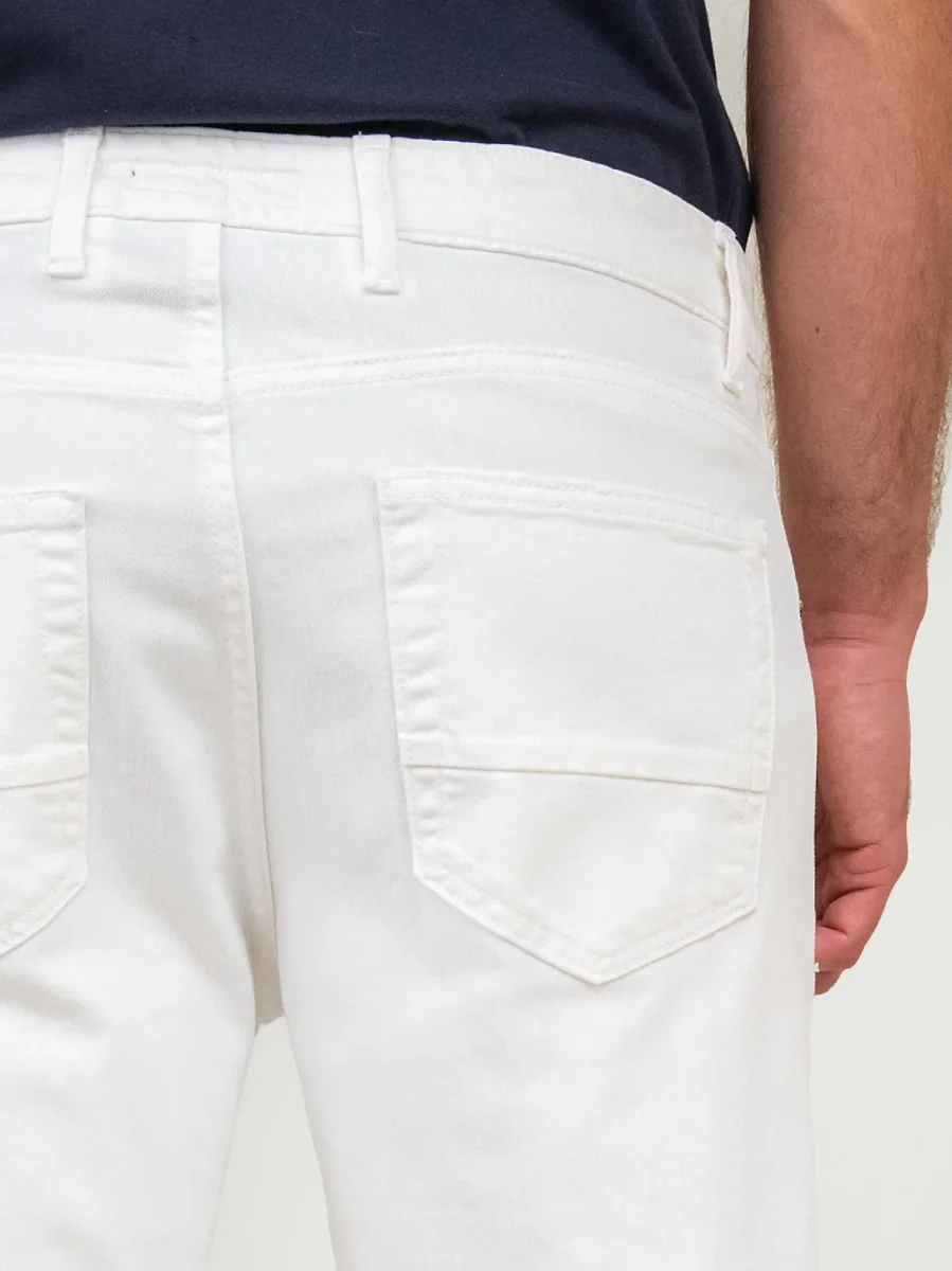 PANTALONE IN COTONE BIANCO - immagine 5