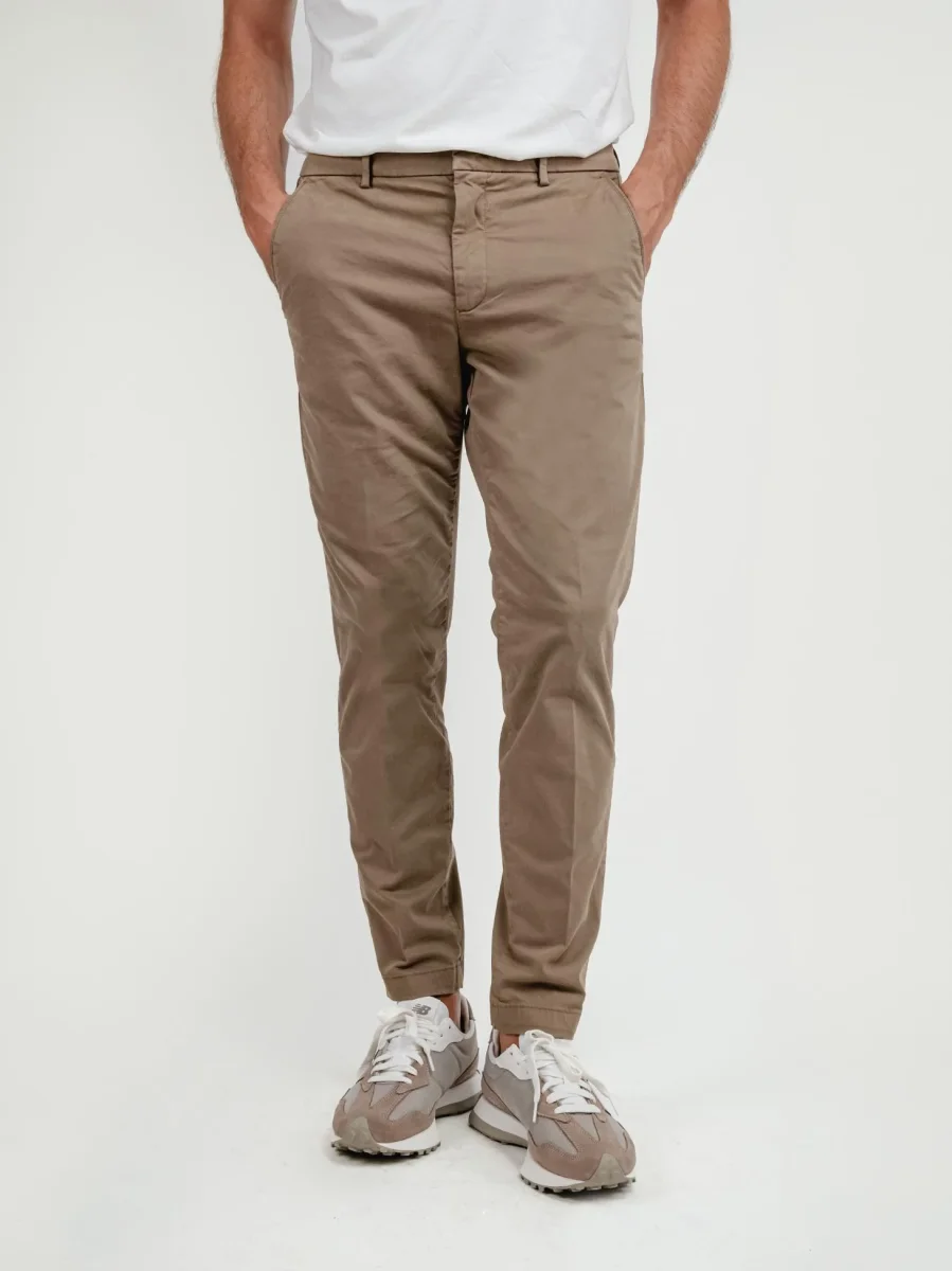 PANTALONE IN COTONE CAPPUCCINO