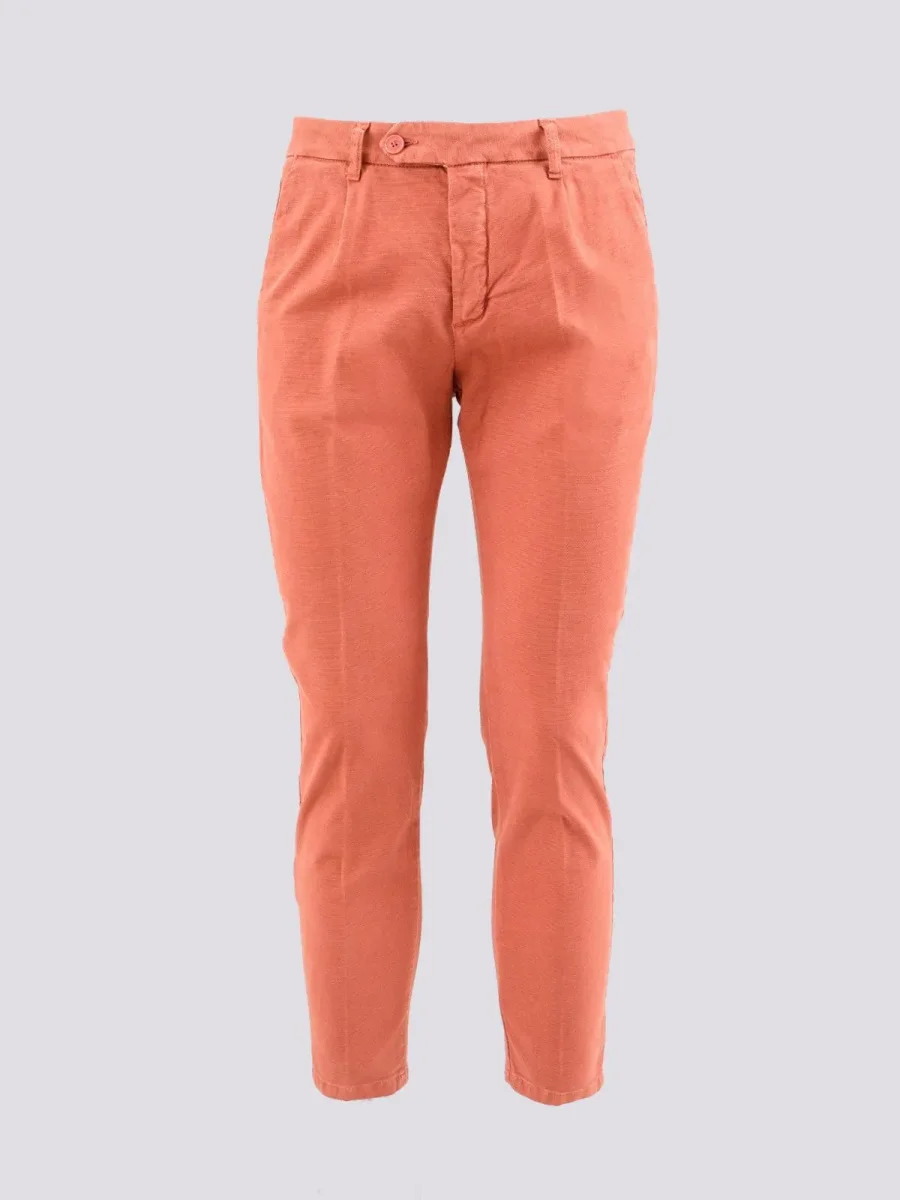 PANTALONE IN COTONE CON PENSE